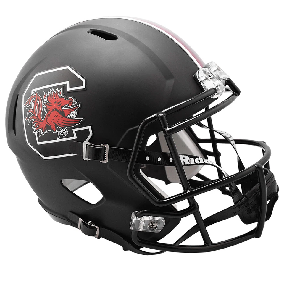 South Carolina Gamecocks Black Speed Full Size Replica Football Helmet - Image 1 of 4