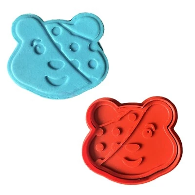 ELITE3-DPRINTS Pudsey Head Cookie Cutter & Stamp Fondant Cupcake Icing Cookie Children in Need