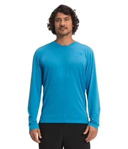 THE NORTH FACE Men's Wander Long Sleeve Shirt Flash Dry Meridian Blue Size Large - Picture 1 of 8