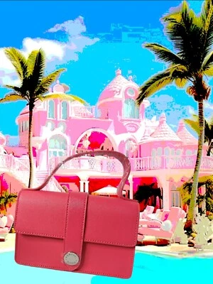 Kendall + Kylie Diseñador BarbieCore Rosa Caliente Bandolera Cartera Bolso de Mano NUEVO Foto 1 de 4