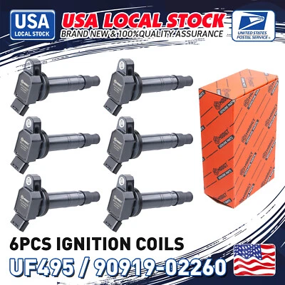 6x Bobina de encendido para Toyota 4Runner 2003-2010 Tacoma 2005-2015 FJ Cruiser 4,0 L Foto 1 de 4