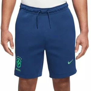 NIKE SPORTSWEAR TECH FLEECE SHORTS BRASIL BRAZIL FUTBOL SOCCER DH4789-490 MENS L - Picture 1 of 4