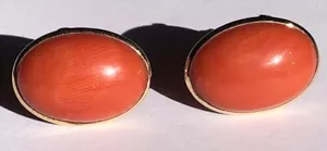 Pendientes Coral de Oro Amarillo 18kt - Imagen 1 de 5