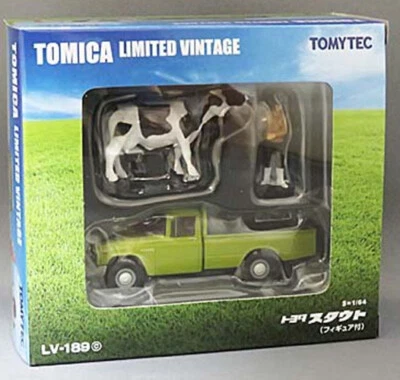 Tomytec Tomy Tomica Vintage LV-189c Toyota Stout con Figura 1/64 Die-Cast Foto 1 de 4