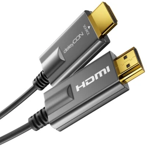 deleyCON 15m Optisches HDMI Kabel 2.0b Glasfaser Hybrid 4K UHD @60Hz HDR ARC CEC - Bild 1 von 7