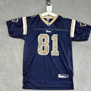 Tory Holt St Louis Rams Football Jersey Youth XL 18-20 Blue LA NFL #81 Boys Kids - Picture 1 of 4