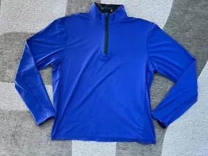 Pullover Greyson Cuarto Cremallera Para Hombre Medio Rendimiento Golf Azul Cuello Sin Rizado - Imagen 1 de 10