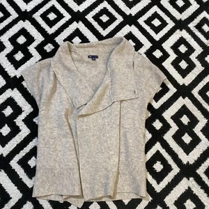 Vintage Gap Women's Gray Wool Regular Fit Cardigan Sweater Size M Y2K 90s Oldmon - Picture 1 of 14