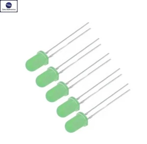 5 PZ DIODI LED A 12V 5 mm VERDI LUCE COLORE VERDE DIODO CON RESISTENZA INTERNA - Imagen 1 de 2