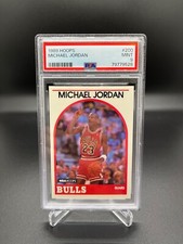1989 Hoops #200 Michael Jordan Rookie Card PSA 9 MINT