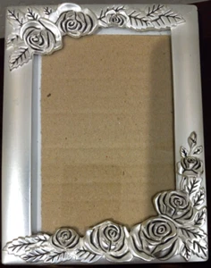 Godinger Silver Plate Photo Album / 33 2-Sided Insert Pages / 4" x 6" Photos - Picture 1 of 4