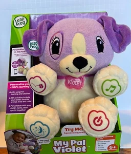 Juguete de aprendizaje interactivo para cachorro de peluche violeta LeapFrog My Pal *NUEVO EN CAJA* - Imagen 1 de 2