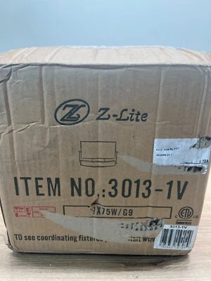 Arandela de banheiro Z-Lite 3013-1V Galati 1 luz - - Imagem 1 de 3