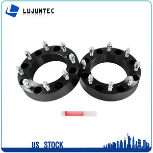 (2) 2" 8x210 mm Wheel Spacers 14X1.5 154mm For Chevrolet Silverado 3500 HD 11-24 - Picture 1 of 9