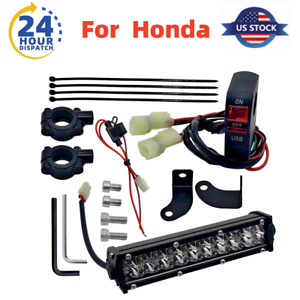 LED Headlight Bar Lighting Kit Plug-N-Play For Honda CRF250R CRF230F KLX110/450R