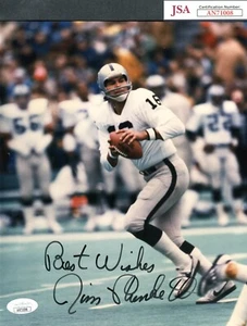 JSA Jim Plunkett Autographed Signed INSCR 8x10 Photo Oakland Raiders TRB 1375D - Picture 1 of 1