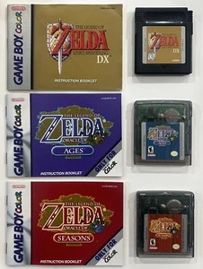 Legend of Zelda 3 Gameboy Farbhandbücher Oracle Ages Seasons Link's Awakening DX - Bild 1 von 23
