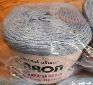 1 Yarnspirations Caron Colorama Bamboo Blend Cake Yarn Clear Sky 8oz - Picture 1 of 3