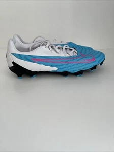 Nike Phantom GX Fußballschuhe weiß/blau/pink Herren Uk Größe 10 neu ohne Karton #1448 - Bild 1 von 8