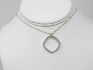 Tiffany & Co. Sterling Frank Gehry Drehmoment Anhänger Halskette 14,75" B6677 - Bild 1 von 11