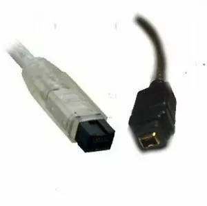 Firewire 800 to 400 Adapter Convertor 9 to 4 pin 1m Cable Lead - Picture 1 of 1