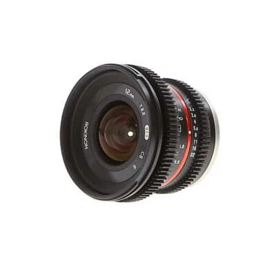 Lente manual Rokinon Cine 12 mm T2.2 NCS CS E para Sony E-Mount, negra {67} Foto 1 de 4