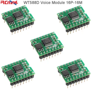 5pcs 16Pin WT588D Voice Chip Sound Module 16M Flash Memory V1.0 DC 2.8V-5.5V - Picture 1 of 2
