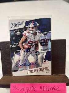 STERLING SHEPARD 2018 PANINI PRESTIGE AUTO #135 NY Giants - Picture 1 of 2