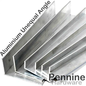 ALUMINIUM UNEQUAL Extruded ANGLE UK Bandsaw Cut Special lengths cut to order - Picture 1 of 12