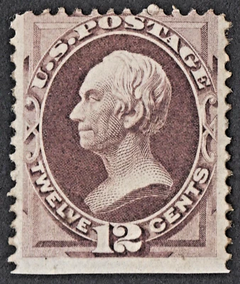 US Sc# 151 *MINT RG LH* { 12c HENRY CLAY } "SCARCE BANKNOTE OF 1870 CV$ 1,000.00 - Image 1 of 4