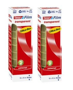 20 x Tesafilm® Tesa Klebefilm Klebeband transparent 15 mm x 10 m Nr. 57370 - Bild 1 von 2