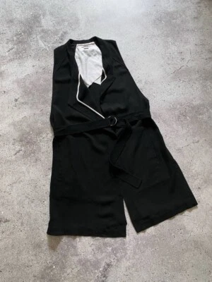 CHALECO LARGO DE TORSIÓN HELMUT LANG CON CINTURÓN Foto 1 de 4