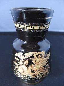 Jarrón miniatura vintage SM hecho a mano en Grecia oro 24 K - Imagen 1 de 5