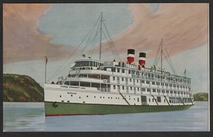 VINTAGE PROMOTIONAL POST CARD - SS RICHELIEU - CANADA STEAMSHIP LINES - UNPOSTED