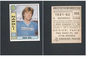 Figurina Calciatori Panini 1981-82 N.233 Ruud Krol (Napoli) Nuova con Velina! ▓ - Foto 1 di 1