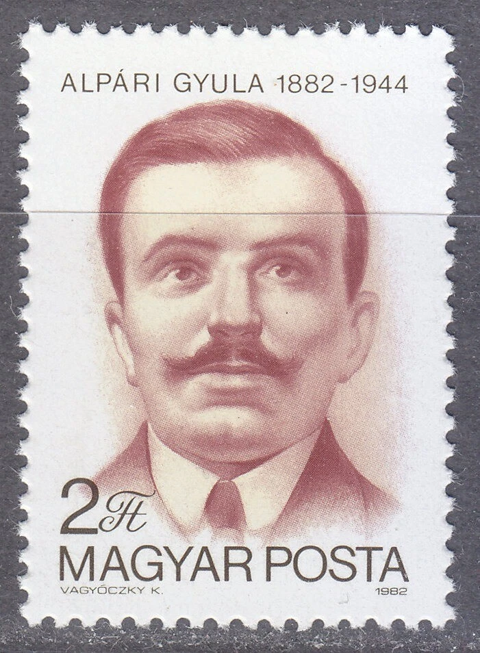 Hungary 1982 MNH Mi 3535 Sc 2724 Gyula Alpri, anti-fascist martyr ** WW2 - Image 1 of 1