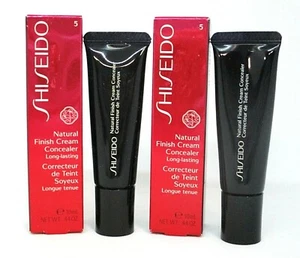 Lot of 2 Shiseido Natural Finish Cream concealer Long Lasting  5 Deep Bronze - Bild 1 von 2