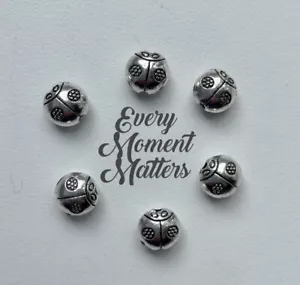 20 x Tibetan Silver LADYBIRD LADYBUG SPACER BEADS 3D SOLID 9x9mm Beads - Picture 1 of 4