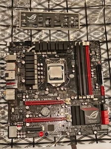ASUS MAXIMUS V GENE motherboard LGA1155 + i7-3770 3.4GHz + 16GB DDR3 RAM - Picture 1 of 3