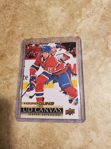 2018/19 Upper Deck Canvas Young Guns & SP Authentics Jesperi Kotkaniemi Rookies