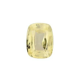 GIA Certified NO HEAT NATURAL Yellow Sapphire Cushion Cut 1.82 CT Ceylon - Picture 1 of 12