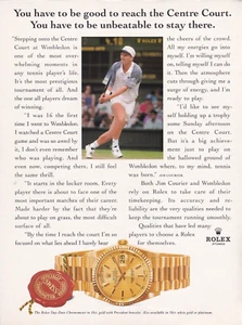 Pubblicità ROLEX Day-Date Wimbledon originale 1995 stampa d'epoca!! - Foto 1 di 1