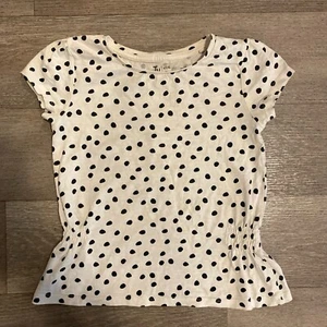 Kids TU kids white polkadot T-shirt - 6-7 years - Picture 1 of 3