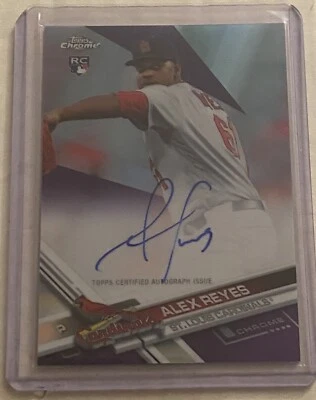 2017 Topps Chrome Alex Reyes purple refractor rookie auto #’d to 250 Dodgers! - Image 1 of 2