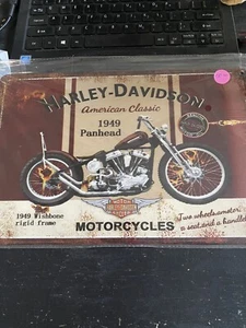 Blechschild.  Harley Davidson. "1949 Panhead" - Bild 1 von 1