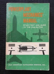 1975 PAN AMERICAN AIRLINES POWERPLANT MECHANICS' MANUAL FAA CERTIFICATION 480 pg - Picture 1 of 7