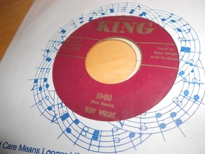 ruby wright vinyl 45 KING bimbo/boy you got yourself a girl - Bild 1 von 1