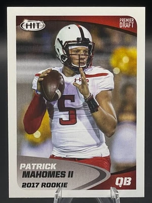 2017 Sage Hit Premier Draft PATRICK MAHOMES II #5 RC Texas Tech *Fresh Pull* - Image 1 of 4