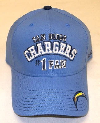 San Diego Chargers #1 Fan Structured Adjustable Reebok Hat - Osfa - Image 1 of 2