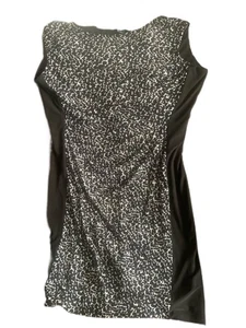 Pre Owned Women's Lauren Ralph Lauren Dress Sleeveless Cheetah Print Sz 16 - Picture 1 of 5